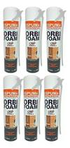 Kit c/ 6 un Espuma Expansiva Adesivo De Poliuretano Orbifoam 500ml Kit c/ 6 un Espuma Expansiva Adesivo De Poliuretano Orbifoam 500ml