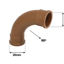 Kit C/ 6 Undds Curva C/ Ângulo 90 Soldável 20mm Krona Kit C/ 6 Undds Curva C/ Ângulo 90 Soldável 20mm Krona