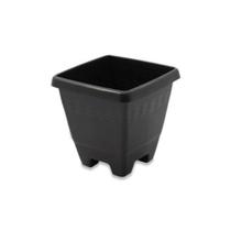 Kit C/6 Vaso Quadrado Plástico Preto Planta 6 Litros Flores Jardim - Loja catarinense Kit C/6 Vaso Quadrado Plástico Preto Planta 6 Litros Flores Jardim - Loja catarinense
