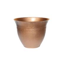 Kit C/6 Vaso Redondo 9 cm Plantas Decorativo Linha Bronze - BRASAMI