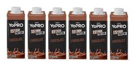 Kit C/6 Yo Pro Whey 15g Protein Sabor Chocolate 250ml Bebida Kit C/6 Yo Pro Whey 15g Protein Sabor Chocolate 250ml Bebida