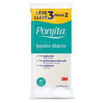 Kit c/ 6 ZKMAGIC Ponjita 3M Esponja Para Banho Amarela 3un