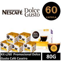 Kit c/60 Promocional Dolce Gusto Café Caseiro 80g