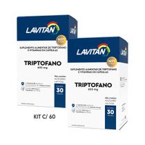 Kit c/ 60 Suplemento de Triptofano 600mg e Vitaminas Lavitan