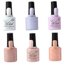 Kit c/ 6un Esmaltes Em Gel Polish Gel