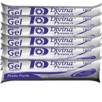 Kit C/ 6un Henê Gel Divina Dama Forte Bisnaga 180g