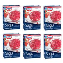 Kit c/ 6un Sagu Morango 250g - Dr Oetker Kit c/ 6un Sagu Morango 250g - Dr Oetker
