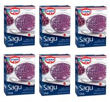 Kit c/ 6un Sagu Uva 250g - Dr Oetker Kit c/ 6un Sagu Uva 250g - Dr Oetker