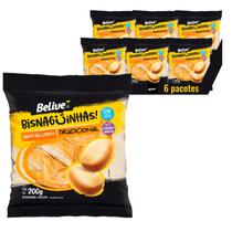 Kit c/ 6und Bisnaguinha Tradicional Belive Sem Gluten 200g Kit c/ 6und Bisnaguinha Tradicional Belive Sem Gluten 200g