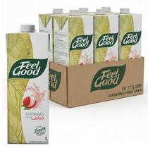 Kit c/ 6und Chá Branco c/ Lichia Zero Caloria FEEL GOOD 1L Kit c/ 6und Chá Branco c/ Lichia Zero Caloria FEEL GOOD 1L