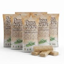 Kit c/ 6und Flocos de Arroz c/ Açucar Orgânico FIBRASMIL 100g