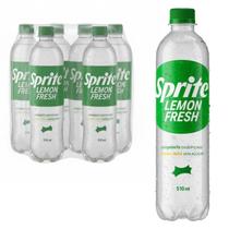 Kit c/ 6und Refrigerante SPRITE Fresh Limão PET 510ml