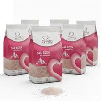Kit c/ 6und Sal Rosa Himalaia Fino Q-VITA Pacote 1Kg Kit c/ 6und Sal Rosa Himalaia Fino Q-VITA Pacote 1Kg