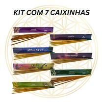 KIT C/7 Caixinhas - Incensos Indiano Massala Atria Varetas
