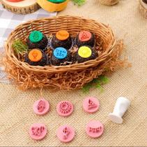 Kit c/ 7 Carimbos Juninos Blue Star p/ Brigadeiros Doces