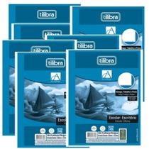 Kit C 7 Pct Folha Papel Almaco Sem Pauta 16fls 56g 20x27,5cm