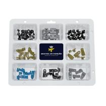 Kit C/70 Grampos Mold P.Lama/Friso/Spoiler - 6 Berços/Mix 01 Kit C/70 Grampos Mold P.Lama/Friso/Spoiler - 6 Berços/Mix 01