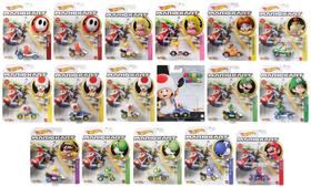 Kit c/ 8 Carrinhos Mario Kart Sortidos - Hot Wheels - Mattel