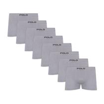 Kit C/8 Cuecas Boxer Polo 781 Algodão Sem Costura - Sortido