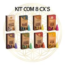 KIT C/8 CX's - Incenso Sagrada Madre Linha Terpenos CONES