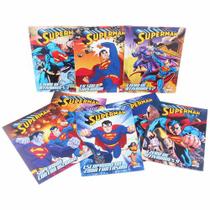 Kit c/8 livros superman - leitura e atividade - infantil - todolivro