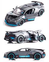 Kit c/8 miniaturas Bugatti Divo com luz e som 1/32 atacado