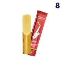 Kit c/ 8 palhetas java red cut n.2 sax alto sr262r vandoren Kit c/ 8 palhetas java red cut n.2 sax alto sr262r vandoren