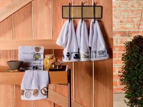 Kit C/ 8 Panos De Prato Copa Felpudo 100% Algodão P/ Cozinha Kit C/ 8 Panos De Prato Copa Felpudo 100% Algodão P/ Cozinha