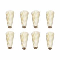 Kit C/ 8 Pé Palitos De 10cm Em Pinus P/ Bandeja E Artesanato