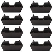 Kit C/ 8 Peças - Pé Para Para Guarda Roupa Comoda De 5cm Mogno