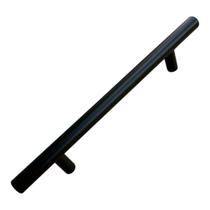 Kit c/8 Puxadores para móveis e gavetas 20 cm Estilo Minimalista Aço Inoxidável Acabamento Fosco