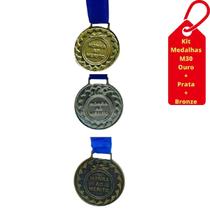 Kit C/80 Medalhas de Ouro + 30 de Prata + 30 de Bronze M30