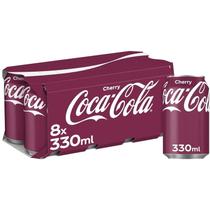 Kit c/ 8und Coca Cola U.S.A Cherry (Cereja) 330ml