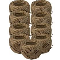 KIT C/9 Fio Barbante Rami 2mm 40g Aprox. 45 Mts Artesanato KIT C/9 Fio Barbante Rami 2mm 40g Aprox. 45 Mts Artesanato