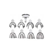 Kit C/9 Moldeiras P/ Dentado Lisas Em Alumínio - Tecnodent Kit C/9 Moldeiras P/ Dentado Lisas Em Alumínio - Tecnodent