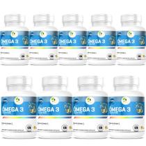 KIT C/9 Ômega 3 EPA DHA IFOS 120 Cáps 1000mg Fits Life - Floral Ervas