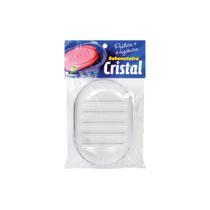 Kit C/9 Saboneteira Com Tampa Cristal Transparente Unitária