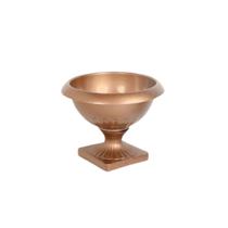 Kit C/9 Vaso Taça Baixo Decorativo de Plantas Linha Bronze - BRASAMI