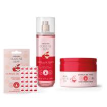 Kit C.Bem Cereja De Fases: Body Splash 200m/creme Relaxante 200ml / Adesivos Secativos P/ Espinha Kit C.Bem Cereja De Fases: Body Splash 200m/creme Relaxante 200ml / Adesivos Secativos P/ Espinha