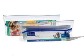 Kit C.E.T. Higiene Oral Pasta Escova + Necessaire Virbac Único Kit C.E.T. Higiene Oral Pasta Escova + Necessaire Virbac Único