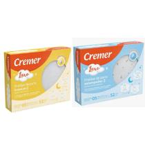 Kit C/ Fralda Cremer Luxo Branca + Fralda Cremer Luxo estampada Azul