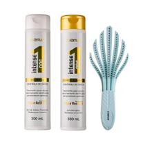 Kit C.Kamura Intense One 24K Shampoo, Condicionador e Escova