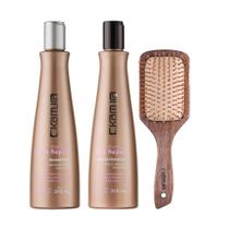 Kit C.Kamura Safe Repair com Shampoo, Condicionador e Escova Kit C.Kamura Safe Repair com Shampoo, Condicionador e Escova