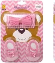 Kit c/tiara e meia são.bb Charminho Kit c/tiara e meia são.bb Charminho