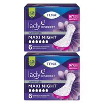 Kit C2 Absorvente Lady Discreet Maxi Night C6 Seco Tena