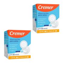 Kit C2 Absorvente para Seios leve 30 pague 24 - Cremer Kit C2 Absorvente para Seios leve 30 pague 24 - Cremer