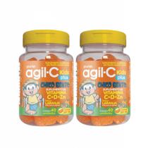 Kit C2 Agil C Plus Goma Pastilha Pote C40 - Phalarb