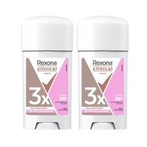 Kit C2 Desodorante Rexona Clinical Creme 58G Fem Classic