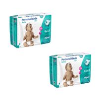 Kit C2 Fralda Infantil Baby Plus P C100 - Personalidade Kit C2 Fralda Infantil Baby Plus P C100 - Personalidade