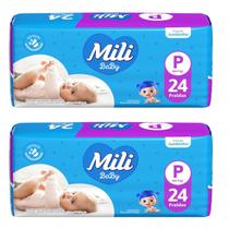 Kit C2 Fralda Infantil Jumbinho P C/24 - Mili Kit C2 Fralda Infantil Jumbinho P C/24 - Mili